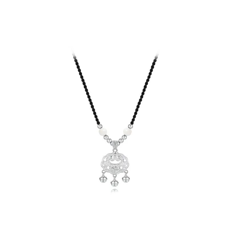 Muyan White Jade Bodhi Necklaces Unisex-0