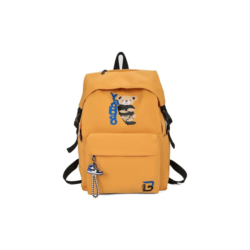 URBAN FOREST Nylon Backpack Unisex Army Green/Dark Blue/Gray/Yellow/Black-13