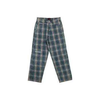 PLEASURES Casual Pants Unisex Marine Blue