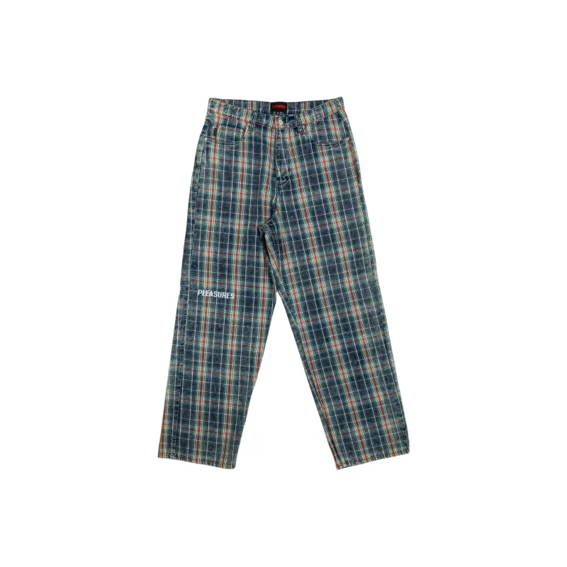 PLEASURES Casual Pants Unisex Marine Blue-0