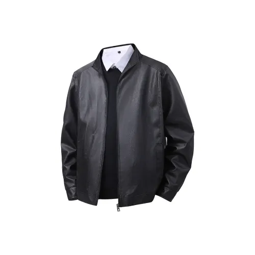 PIERRE CARDIN Leather Jacket Men's
