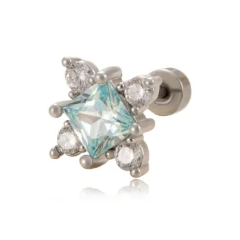 KwOnline Titanium Steel Stud Earrings Women's
