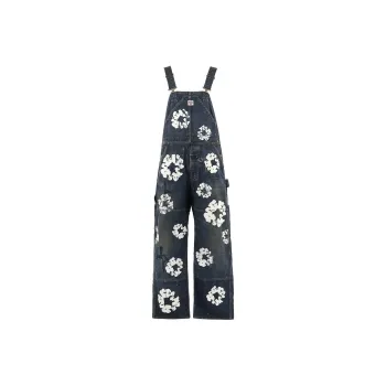 Denim Tears X SAINT Mxxxxxx Denim Tears Co brand Overalls Men Blue