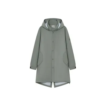 Teenie Weenie Men Trench Coat Unisex Army Green