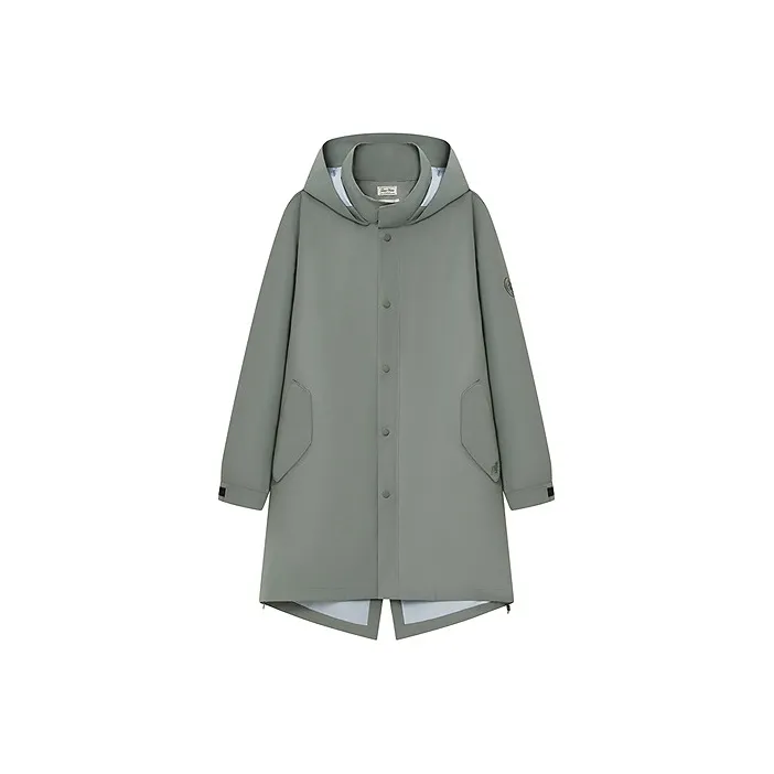 Teenie Weenie Men Trench Coat Unisex Army Green-0