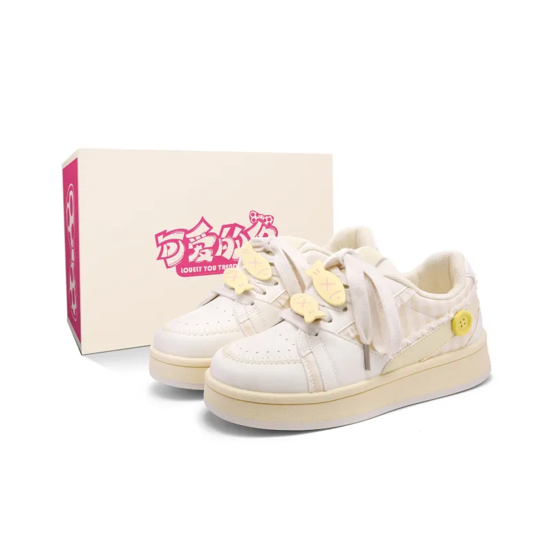 Lovely You Wear resistant And Lightweight Low Top Skateboard Shoes Women's-0