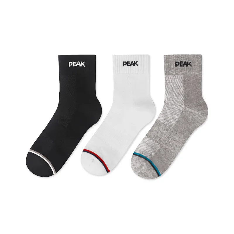 PEAK Mid Calf Socks Unisex 3 Pack-7