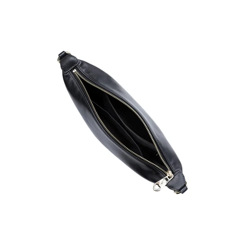 FION Cow Leather Shoulder Bag Regular Women's Classic Black-8