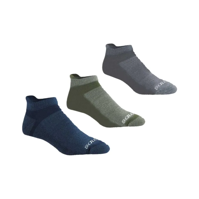 Saucony Inferno Cushion No Show Socks Women's 3 Pack Mixed Color-1