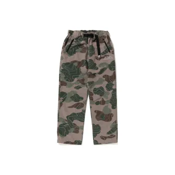 A BATHING APE Layered Line Camo Track Pants