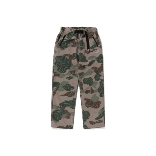 A BATHING APE Layered Line Camo Track Pants