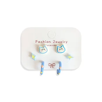 Inkopper Oil Drip Stud Earrings Women's