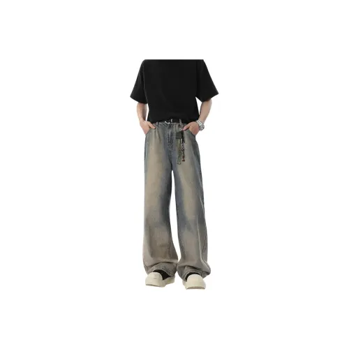 WOLF CODE Jeans Unisex Gradient Vintage Blue