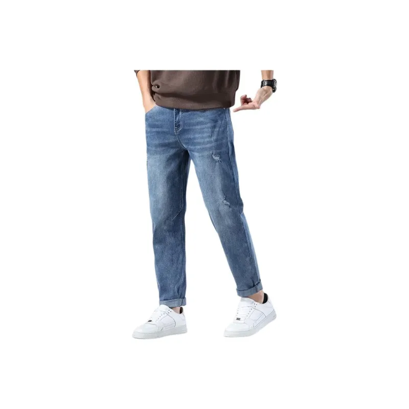 Tonlion Jeans Unisex Light Aqua Blue-0