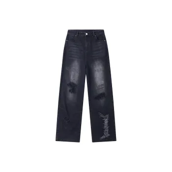 Revenge x Hirono Jeans Unisex Washed Black