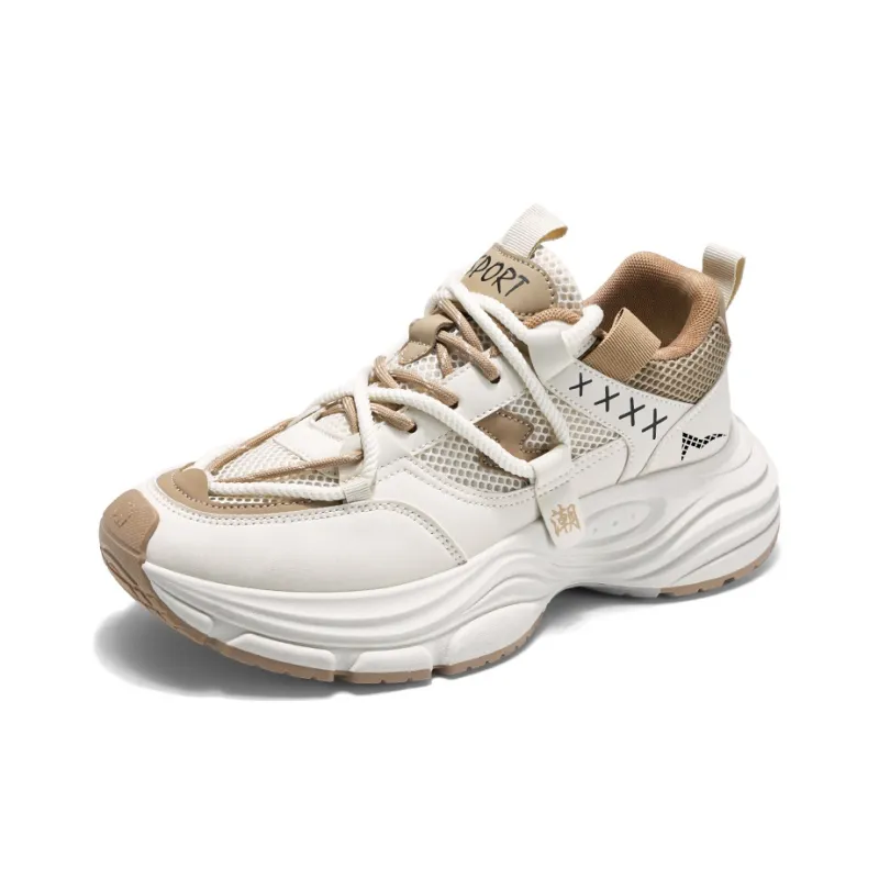 ATONGMU Cushioning, Slip Resistant, Abrasion Resistant, Lightweight Low Top Chunky Sneakers Unisex-2