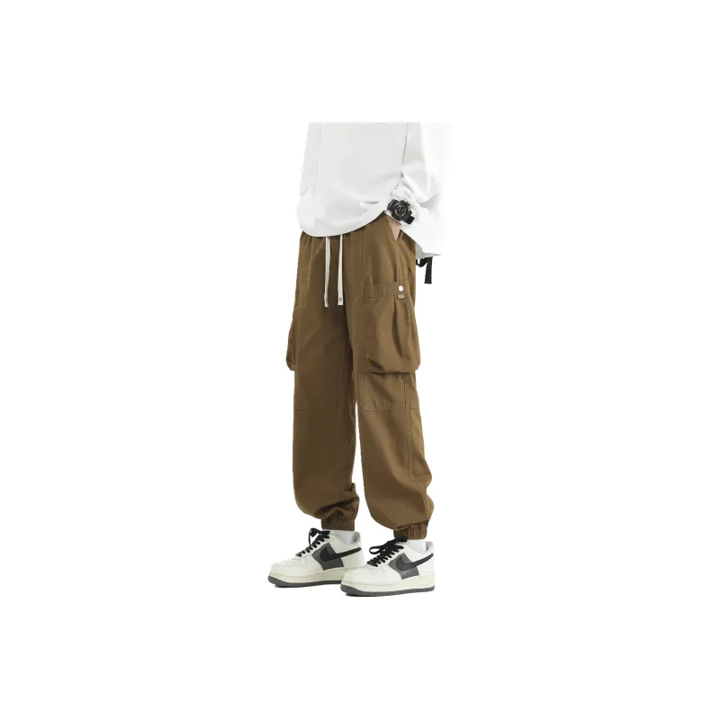 T IRA Cargo Pants Unisex Orange Red-7