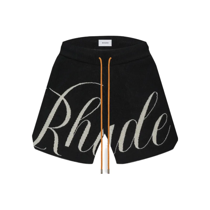 RHUDE Knit Logo Short-0