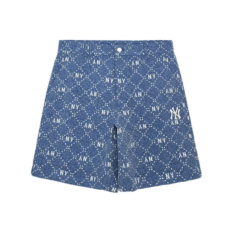 MLB Denim Shorts Men Indigo-0