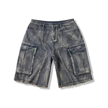 EPTISON Denim Shorts Unisex Denim Blue