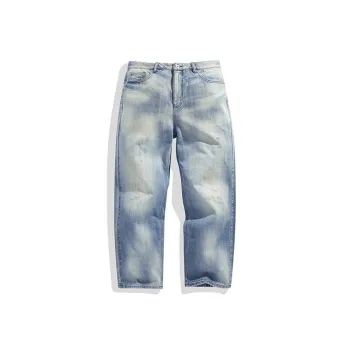 PEACEBIRD MEN Jeans Men's Normal Blue Batch 1