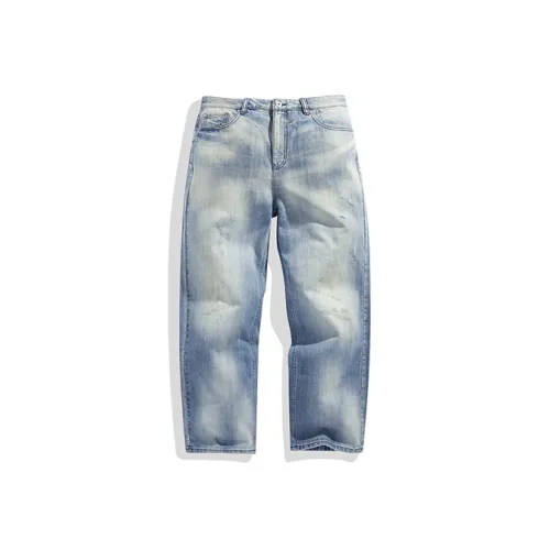 PEACEBIRD MEN Jeans Men's Normal Blue Batch 1