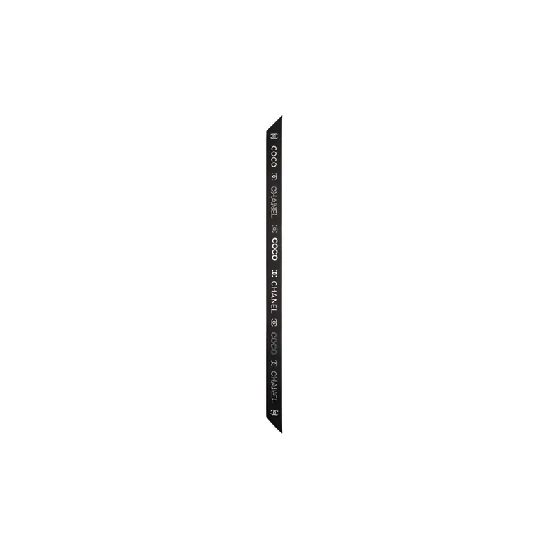 CHANEL Silk Hair Bands Women's Black-2