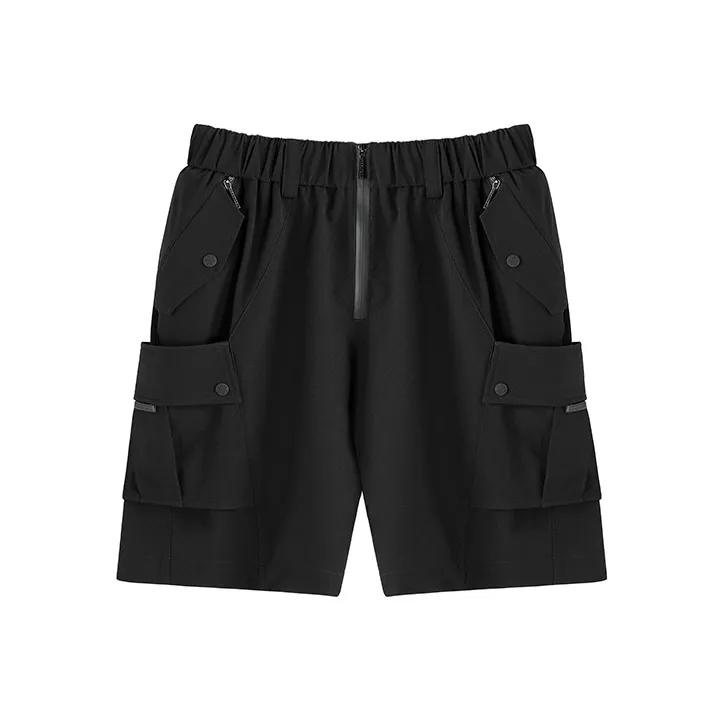 NORVINCY Urban Techwear Badge Cargo Shorts Unisex-0