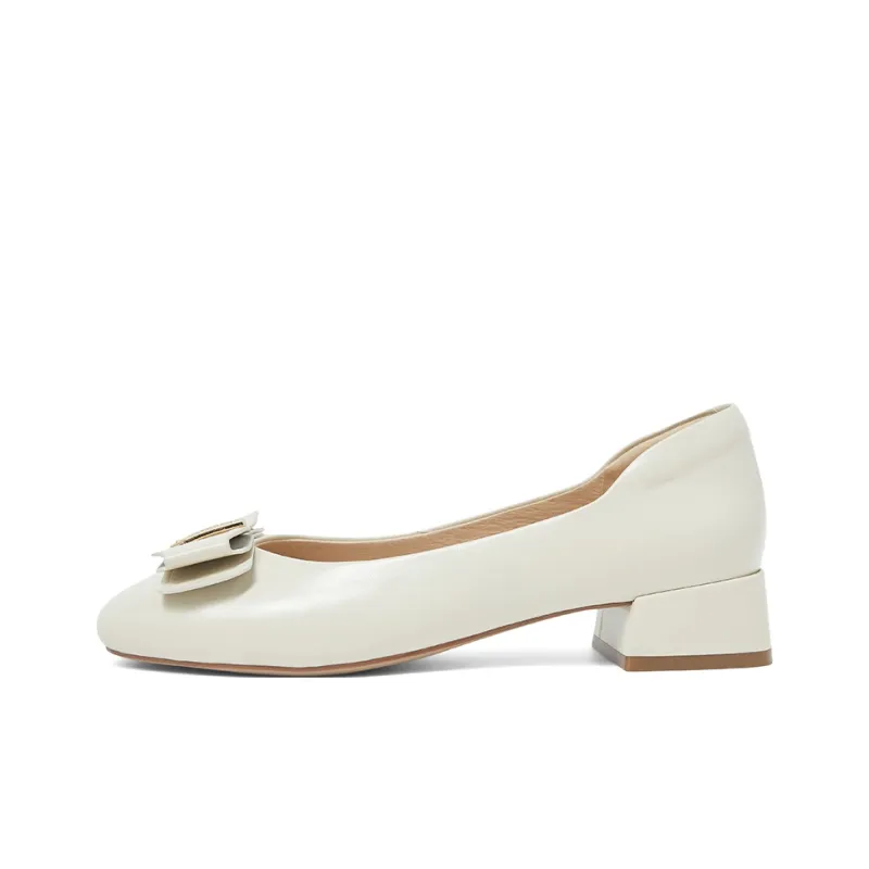 COMELY High Heels Women's Bordeaux Red, Cream White-5