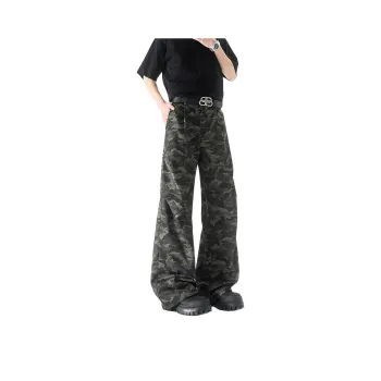 ROSECREED Casual Pants Unisex Camouflage