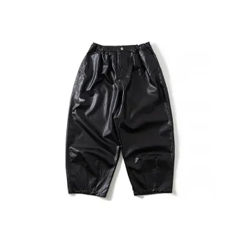 Younger Song Leather Pants Men's Black