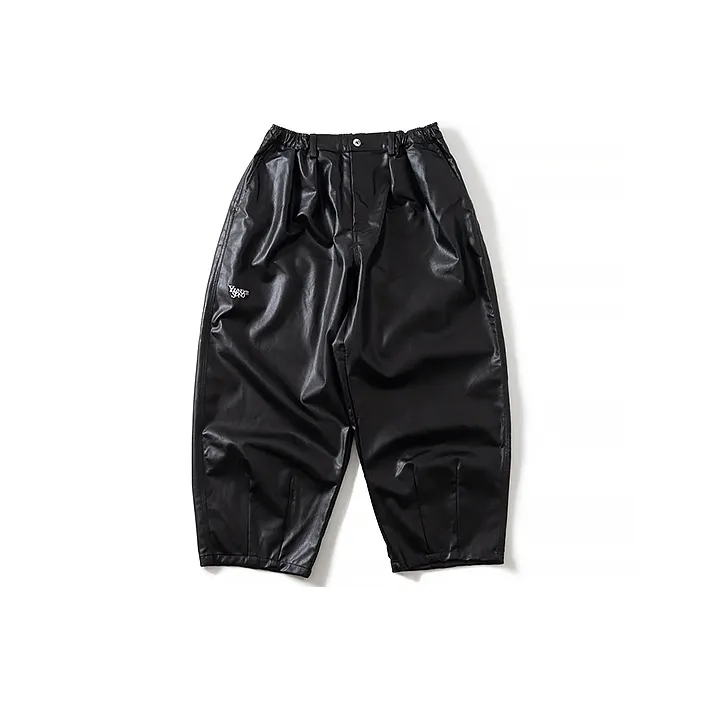 Younger Song Leather Pants Men's Black-0