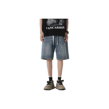 MOPE Denim Shorts Men Blue