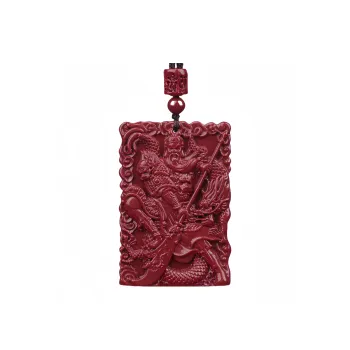 MY WORLD BEGINS AND ENDS WITH YOU Reconstructed Cinnabar Necklaces Unisex