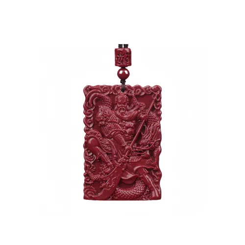 MY WORLD BEGINS AND ENDS WITH YOU Reconstructed Cinnabar Necklaces Unisex