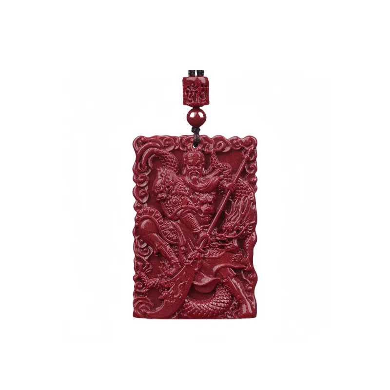 MY WORLD BEGINS AND ENDS WITH YOU Reconstructed Cinnabar Necklaces Unisex-0