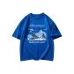 Klein Blue-Short-Sleeved-Snow Mountain White