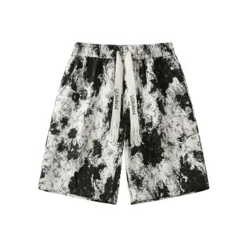 LA'T.WEEKEND Casual Shorts Unisex Butterfly Love Flower