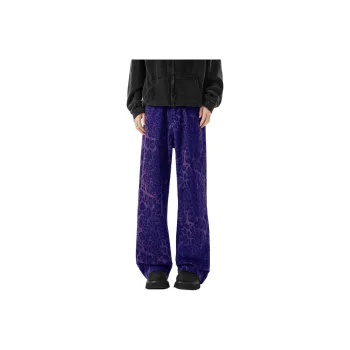 *EVAE+MOB Jeans Unisex Blue Plaid