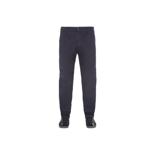 STONE ISLAND Zip Front Men Casual Pants Blue