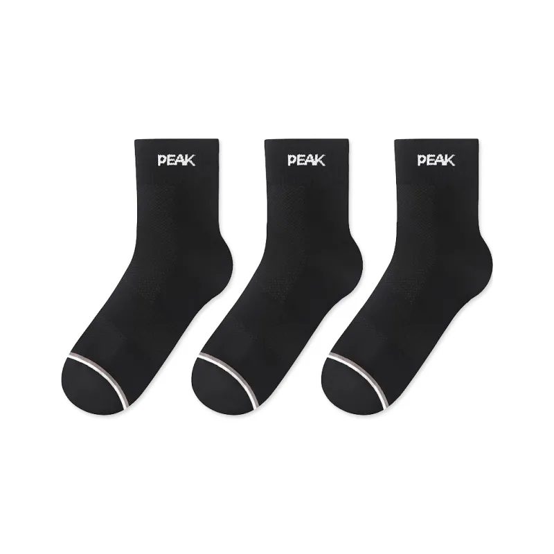 PEAK Mid Calf Socks Unisex 3 Pack-5