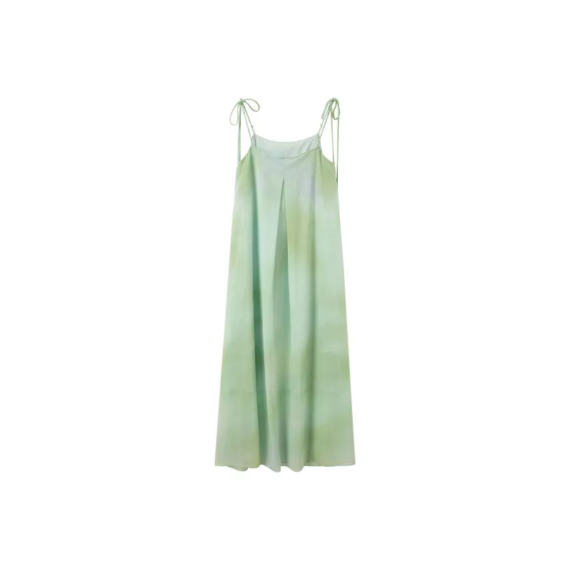 3COLOUR Slip Dress Women's Green Blended-1