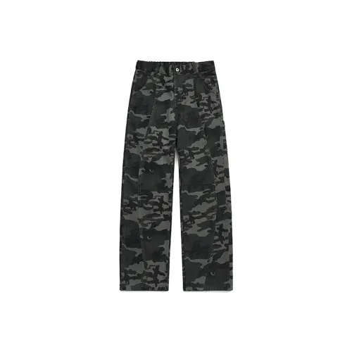 HOKLV Jeans Unisex Camouflage
