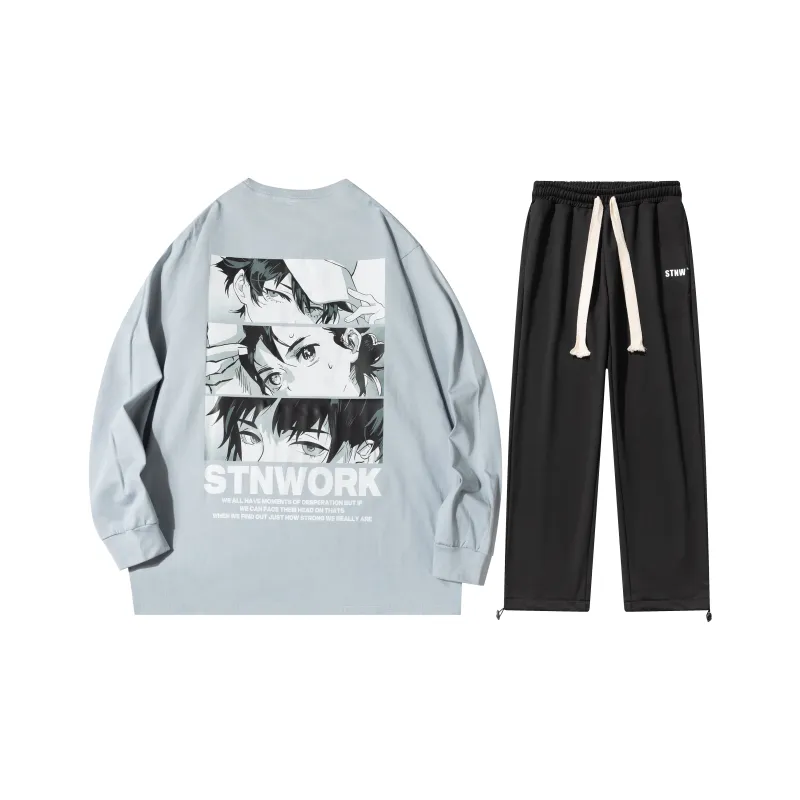 STNW Straight Set Spring Autumn And Winter Unisex-15