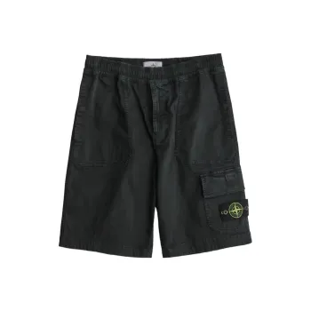 STONE ISLAND Cargo Shorts Men's Charcoal Black