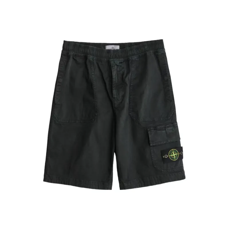 STONE ISLAND Cargo Shorts Men's Charcoal Black-0