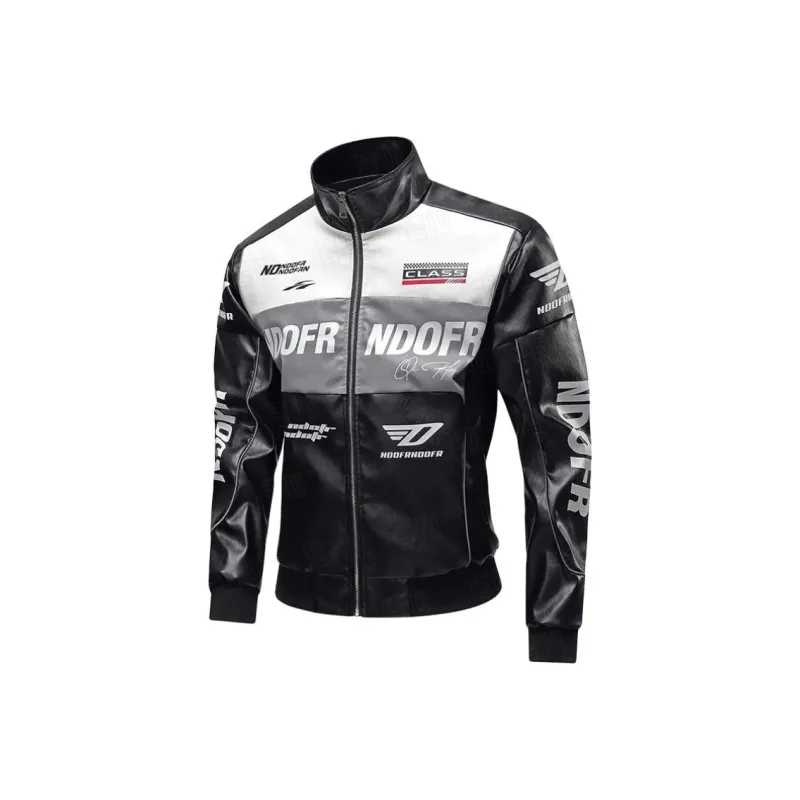 TESTUNG Leather Jacket Unisex Black-0