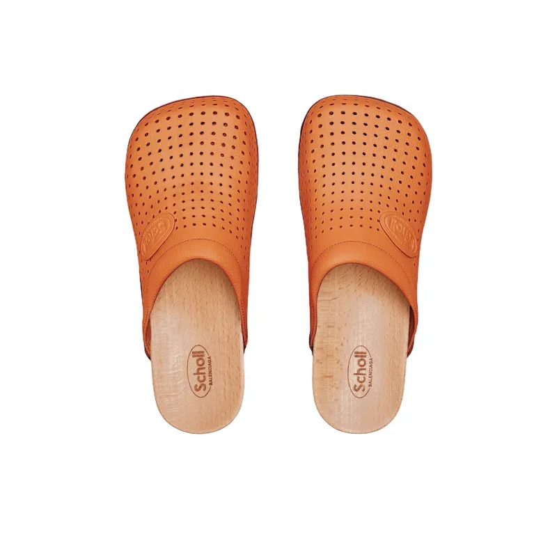 Scholl x Balenciaga Closed Toe Slippers Women's Orange-4
