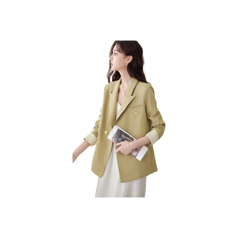 Like The Age Of Water Velvet feel Coat Women's Green-0