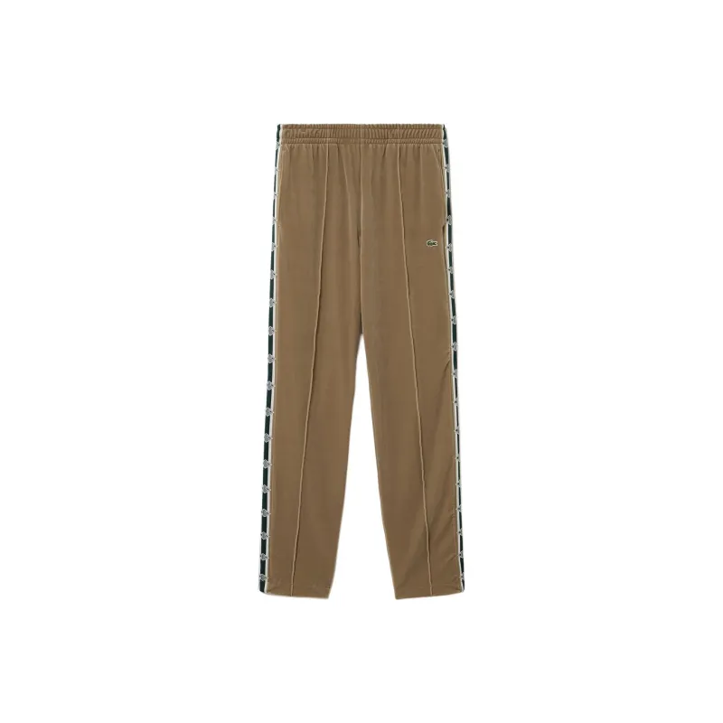 LACOSTE Knitted Sweatpants Men's Khaki-0